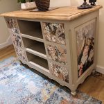 Fusion Cathedral Taupe paint with Romance Decoupage