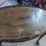vintage pie crust side table
